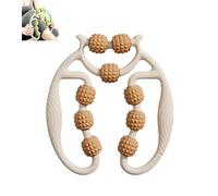 Ring Clamp Leg Massager, 9 Wheel Circular Leg Clamp, 360° Wrap-Around Massage, Legs Shaping and Muscle Relaxation(Green) (white orange,No mace)