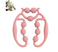 Ring Clamp Leg Massager, 9 Wheel Circular Leg Clamp, 360° Wrap-Around Massage, Legs Shaping and Muscle Relaxation(Green) (Pink,No mace)