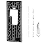 Ring Doorbell Mount for New Battery Video Bell - Support de porte adhésif avec tampon adhésif, kit de plaque de support de sonnette sans perçage pour maison, appartement, bureau, maison - Caméra non