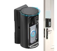 Ring Doorbell Mount No Drill - Support de sonnette vidéo | Support de porte anneau | Support de sonnette sans perçage, anneaux réglables, supports de porte pour sonnettes vidéo sans fil et filaires