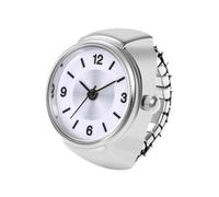 Ring Finger Watch - Montres de bague à quartz avec marquage simple - Montres cool de couple Anneaux créatifs pour hommes et femmes, Blanc, Consulte la descripción, Voir description