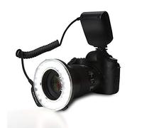 Ring Flash Light Lampe de poche LED portable avec 4 filtres et 8 adaptateurs pour appareils photo reflex/Nikon/Penant//Panasonic