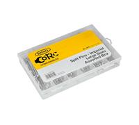 RING (Grandes tailles, boîte assortie (225 pièces) ISO 1234:1997 plaqué zinc pour plus de résistance à la corrosion, 5 tailles