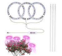 Ring Grow Light | Smart Timing LED Grow Light pour d'intérieur - Lumière LED pour petites d'intérieur, basse tension sûre 5 V