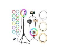 Ring Light avec Trépied Grand 74'',12.6'',noir