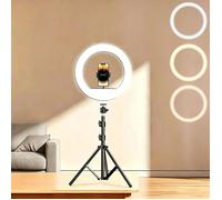 Ring Light avec Trépied-Trepied Smartphone avec Lumiere-12"",160cm-3 Modes,10 Luminosité-Pour Maquillage,Photographie,Vidéo Selfie