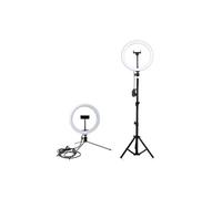 Ring Light LED 26cm 2 Trépieds Support Téléphone Rotatif LoomiPod XL