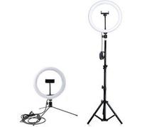 Ring Light LED 26cm 2 Trépieds Support Téléphone Rotatif LoomiPod XL 4smarts Noir G