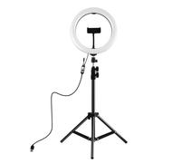Ring Light LED 26cm Avec Trépied 1.1m Et Support Téléphone Pour Vlog Et Live YONIS