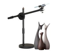 Ring Light Phone Holder, Overhead Camera Mount Tripod, Articulating Arm Stand with Adjustable Angle, Portable Phone and Camera Holder, Durable Ring Light Mount for Photography Live Streaming