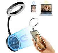 Ring Light Telephone, Rollei Mini Anneau Lumineux LED Selfie Compatible avec iPhone Android Tablette Laptop pour Streaming TikTok Webcams Zoom Vlog, Lumiere-Ring-Light-Telephone-Selfie