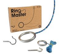 Ring Master® Game | Jeu d'Adresse Ring Toss Géant | Corde de 3 mètres | Lancer d'Anneau Suspendu pour Adultes | Jeux Intérieur & Extérieur | Idée Cadeau 100% Fun | OriginalCorner®