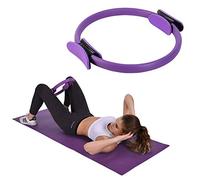 Ring Pilates Cercle Anneau Yoga Ring Cercles pour Pilates Cercle de Pilates Pour Fitness à la maison Adaptée Double Poignée pour Circle Pilates - Yoga Gym Fitness Entraînement pour les femmes, violet