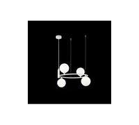 Suspension suspension suspension suspension suspension 4 flammes verre blanc mat G9