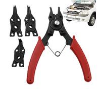 Ring Pliers Set - 4 en 1 Clip Tool, 4-in-1 Internal and External SnapRing Pliers, Heavy-Duty Tool Plier for Shaft Spring, Wire, Hose, Automotive Engine Repair, Jewelry, Electrical, Home Work