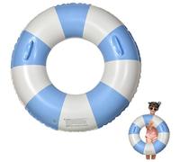 Ring Pool Float 29 '' Grandes Anneaux de Natation PVC Pool Tubes de Piscine avec poignées ＆ Pompe Flotte Gonflable Adultes Tubes intérieurs pour la fête d'été du lac Plage Bleu, Anneau Flottant, i