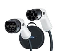 RING Câble de Charge pour véhicule électrique 32 A - 1 Phase de Type 2 à Type 2 : Convient à Tous Les véhicules Hybrides entièrement électriques et Rechargeables