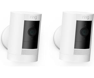 Ring Stick Up Cam Battery Blanc (2 pièces) - Caméras