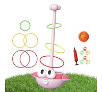 Ring Throw Games - Interactive Sticky Ball Set, Educational Fun Toy | Portable Play Mat With Scoring System, Soft Darts For Yard Beach Camping