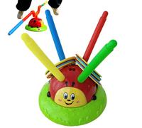 Ring Toss Game - Rocket pour Les Jouets en Plein air pour | Jouet à intérieur | 2 en 1 Toss Jump Musical | Jeux de fête pour passionnants, Jeu pour Les garçons des Tout-Petits