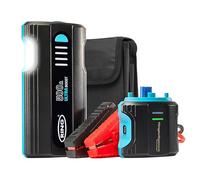 Ring Automotive Ultraboost Démarreur de Batterie de Voiture 500 A 12 V 6000 mAh - Démarre en Toute sécurité 3 L Essence et 1,5 L Diesel - Bloc d'alimentation USB, Lampe Torche LED, Noir