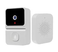Ring Wireless - ABS, WiFi Sonnette vidéo Détection de Mouvement | Carillon de Stockage Audio Cloud bidirectionnel Inclus, caméra de Porte Intelligente pour la sécurité de l