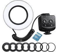 Ring72 Macro Led Ring Light Éclairage Rotatif À 360 ° Flexible Semi-Léger Ou Pleine Lumière, 5600K Convient Pour La Prise De Vue En Gros Plan De Youtube, De Vidéos Et D'Objets De Portrait.[Z4433]