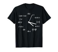 Ringard Horloge Temps Math Mathématicien Formule École T-Shirt