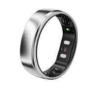 RingConn Gen 2 Air, Ultra-Fine Smart Ring avec IA, autonomie de 10 Jours, Bague connectée Homme&Femme, du Sommeil, du Stress et de la fréquence Cardiaque, iOS&Android Compatible (Galaxy Silver, 13)
