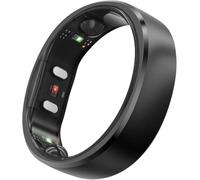 RingConn Gen 2 Smart Ring | Suivi de l’apnée du Sommeil inédit | 12 Jours d’autonomie | Suivi Sommeil, fréquence Cardiaque & Stress | Santé féminine | sans abonnement | iOS/Android (Noir, Taille 13)