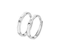 Ringe Für Ohren Paarring Ein Paar trendiger offener Modegeschenkring für Männer und Frauen, personalisierter Gedenkring mit und Mond Untersetzer Der Ringe, Einheitsgröße, copper, Aucune pierre