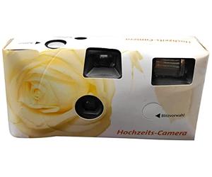 Ringfoto Caméra jetable Roses dans la Conception de Mariage