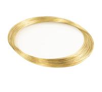 RINGGLO Fil Rond en Laiton De 0.3 À 5Mm De Diamètre, Fil De Laiton Massif Doré De 3M pour Le Travail Artisanal De Perles, Les Projets D'artisanat d'art De Bricolage,3mm