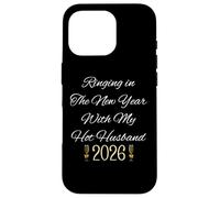 Ringing in New Year for Couple Hot Husband 2026 Celebrate Coque pour iPhone 16 Pro