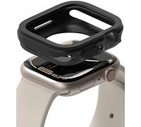 Ringke [Air Sports] Coque Compatible avec Apple Watch 9/8 / 7 45mm, Apple Watch 4/5 / 6 / SE / SE2 / SE3 44mm Étui Souple TPU Protecteur Anti-Rayures Montre Connectée - Black
