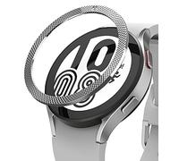Ringke Bezel Styling Compatible avec Coque Samsung Galaxy Watch 5/4 44mm Accessoire Étui Protecteur Stainless Steel Acier Inoxydable Anti-Rayures Résistant aux Rayures - Silver [44-40]