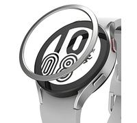 Ringke Bezel Styling Compatible avec Coque Samsung Galaxy Watch 5/4 44mm Accessoire Étui Protecteur Stainless Steel Acier Inoxydable Anti-Rayures Résistant aux Rayures - Silver [44-04]