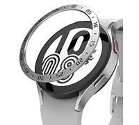 Ringke Bezel Styling Compatible avec Coque Samsung Galaxy Watch 5/4 44mm Accessoire Étui Protecteur Stainless Steel Acier Inoxydable Anti-Rayures Résistant aux Rayures - Silver [44-01]