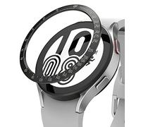 Ringke Bezel Styling Compatible avec Coque Samsung Galaxy Watch 5/4 44mm Accessoire Étui Protecteur Stainless Steel Acier Inoxydable Anti-Rayures Résistant aux Rayures - Black [44-03]
