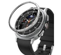 Ringke Bezel Styling Compatible avec Coque Samsung Galaxy Watch 8 Classic 46mm Accessoire Étui Protection Stainless Steel Acier Inoxydable Anti-Rayures Résistant aux Rayures - 46-01 (ST) Silver