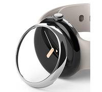 Ringke Bezel Styling Compatible avec Google Pixel Watch 41mm (Pas pour Pixel Watch 2) Accessoire Étui Protecteur Stainless Steel Acier Inoxydable Anti-Rayures Résistant aux Rayures - Silver [40-01]