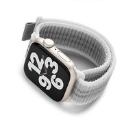 Ringke Bracelet Compatible avec Apple Watch 42mm (11/10), 41mm (9/8/7), 40mm (SE 3/2/1) [Sports Air Loop] Bande De Remplacement Nylon Souple - Summit White