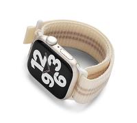 Ringke Bracelet Compatible avec Apple Watch 42mm (11/10), 41mm (9/8/7), 40mm (SE 3/2/1) [Sports Air Loop] Bande De Remplacement Nylon Souple - Cream