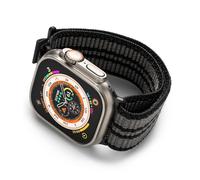 Ringke Bracelet Compatible avec Apple Watch 49mm (Ultra 3/2/1), 46mm (11/10), 45mm (9/8/7), 44mm (SE 3/2/1) [Sports Air Loop] Bande De Remplacement Nylon Souple - Eclipse Gray