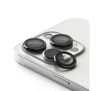 Ringke Camera Lens Frame Glass Compatible avec iPhone 14 Pro Max, iPhone 14 Pro Caméra Arrière Protecteur Couvercle en Verre Cadre en Aluminium, Résistant aux Rayures - Black