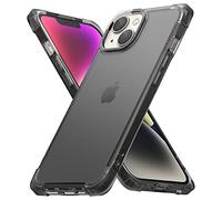 Ringke Compatible avec Coque iPhone 14 Plus [Fusion Bumper] Transparente Solide Rigide Polycarbonate Back TPU Souple Bumper Étui Antichoc Protection [Militaire Défense] - Matte Smoke Black