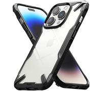 Ringke Compatible avec Coque iPhone 14 Pro Max [Fusion-X] Antichoc Protection [Militaire Défense] Résistant aux Rayures Polycarbonate Solide Rigide TPU Bumper - Black