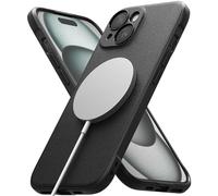 Ringke Compatible avec Coque iPhone 15 Plus [Onyx] Magnétique Antidérapant Antichoc Protection Robuste Flexible Ultra Fine TPU Souple Durable Étui - Black Magnetic