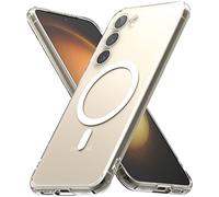 Ringke Compatible avec Coque Magnétique Samsung Galaxy S23 Plus 5G [Fusion Magnetic] Translucide Rigide Back TPU Souple Bumper Étui Antichoc de Protection Anti-Empreintes Digitales - Matte Clear