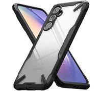 Ringke Compatible avec Coque Samsung Galaxy A54 5G [Fusion-X] Antichoc Protection [Militaire Défense] Résistant aux Rayures Polycarbonate Solide Rigide TPU Bumper - Black
